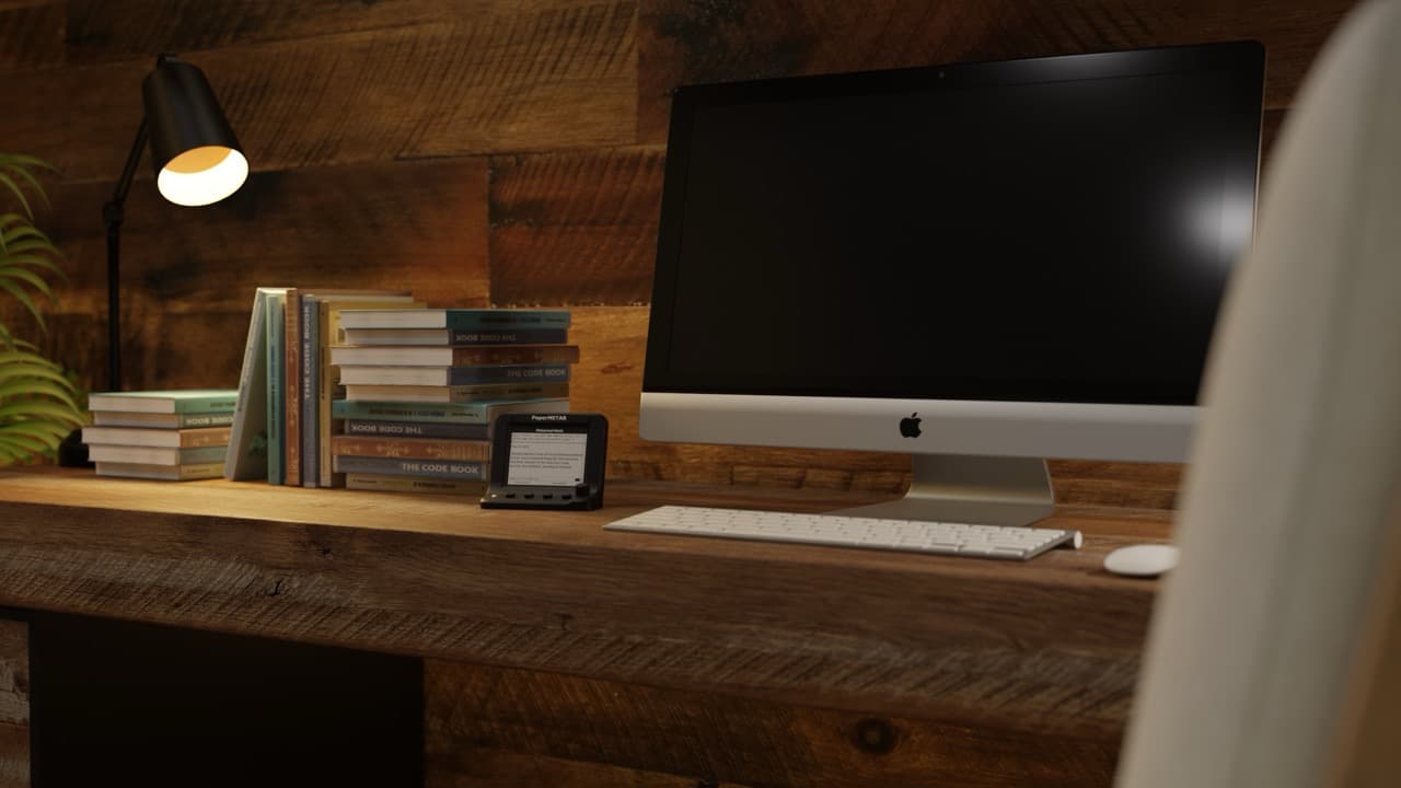 PaperMETAR in a cabin home office - view 1